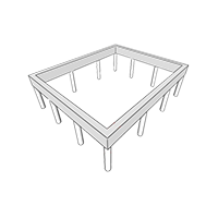 Monolithic grilage 1